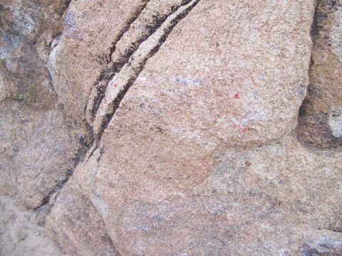 1989 Ford Bronco - A detailed view of a natural rock formation, highlighting its geological features and textures.