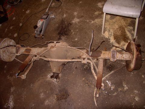 1986 Ford Bronco - Not a pretty sight as picked up from the junkyard. Lunched my axle last week and picked up this limited slip unit for $210 American.