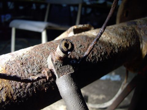 1986 Ford Bronco - Only thing I saved off this axle breathing port is the bolt itself, as I have a new brake hose/union on my blown axle.