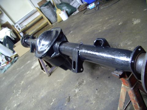 1986 Ford Bronco - First coat of Krylon gloss black.