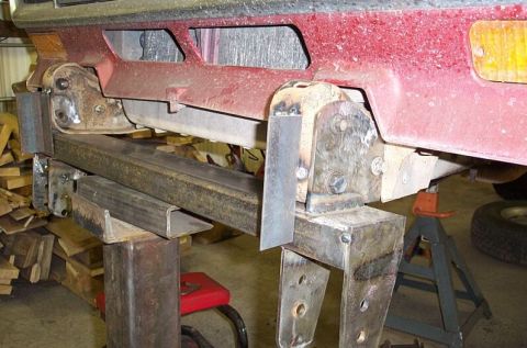 1986 Ford Ranger - Here's the front xmember roughed in. It'll be cleaned up later