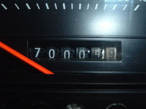 1989 Ford Crown Victoria LTD - The odometer reads 700,049 miles.