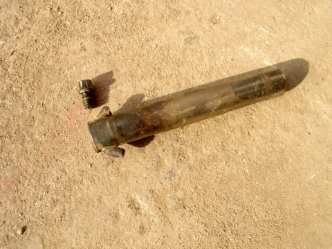 1986 Ford Bronco - Went to undo the retaining pin bolt and it was busted off even before I put the ratchet on it ! My buddy heated the crap out of the pin, wh…