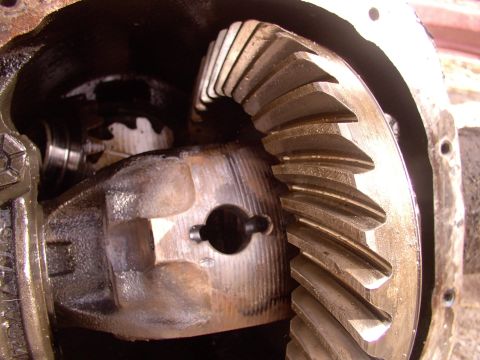 1986 Ford Bronco - The result wasn't pretty but it sure did the trick and allowed us to drift the pin out. Notice how the small locking bolt ended up pushing…