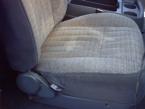 1990 Ford Bronco - The fabric pattern on this vehicle's seat shows signs of age and wear.