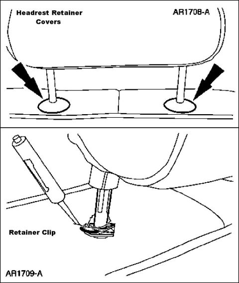 1994 Ford Crown Victoria - Headrest Removal 2000