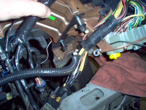 1994 Ford Crown Victoria - I repaired all the cuts from the original RKE installation, but some of those taped locations are from rearranging the ignition switch circ…