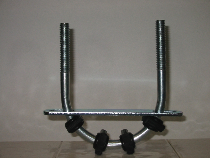 The lower hanger plate and feet in place.
