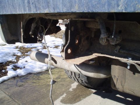 1981 Ford Bronco - shot of frame on LH side