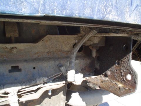 1981 Ford Bronco - shot of frame RH side