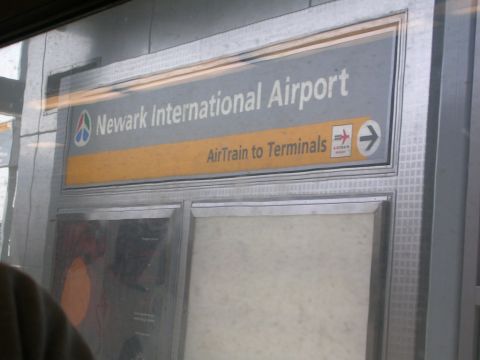 2000 Pontiac Trans Am - Signage for the AirTrain service at Newark International Airport.
