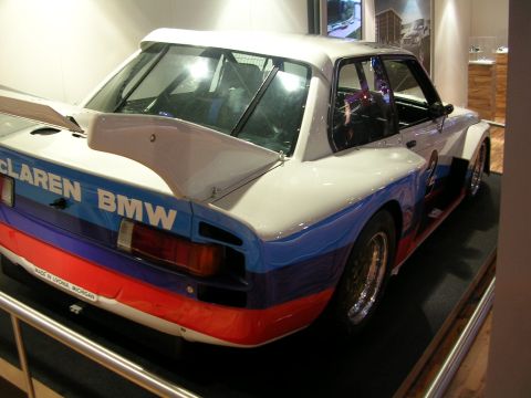 2000 Pontiac Trans Am - This McLaren BMW race car is displayed indoors, possibly at a museum or show.