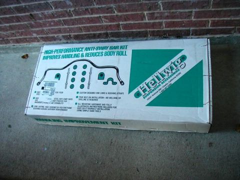2002 Ford Excursion - Box for a Hellwig high-performance anti-sway bar kit, designed to improve handling and reduce body roll.