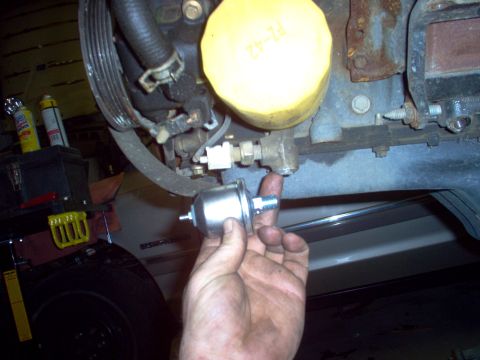 1994 Ford Crown Victoria - The older oil pressure sender uses the same thread as the later oil pressure switch, so swapping is easy. There's just enough room for it t…