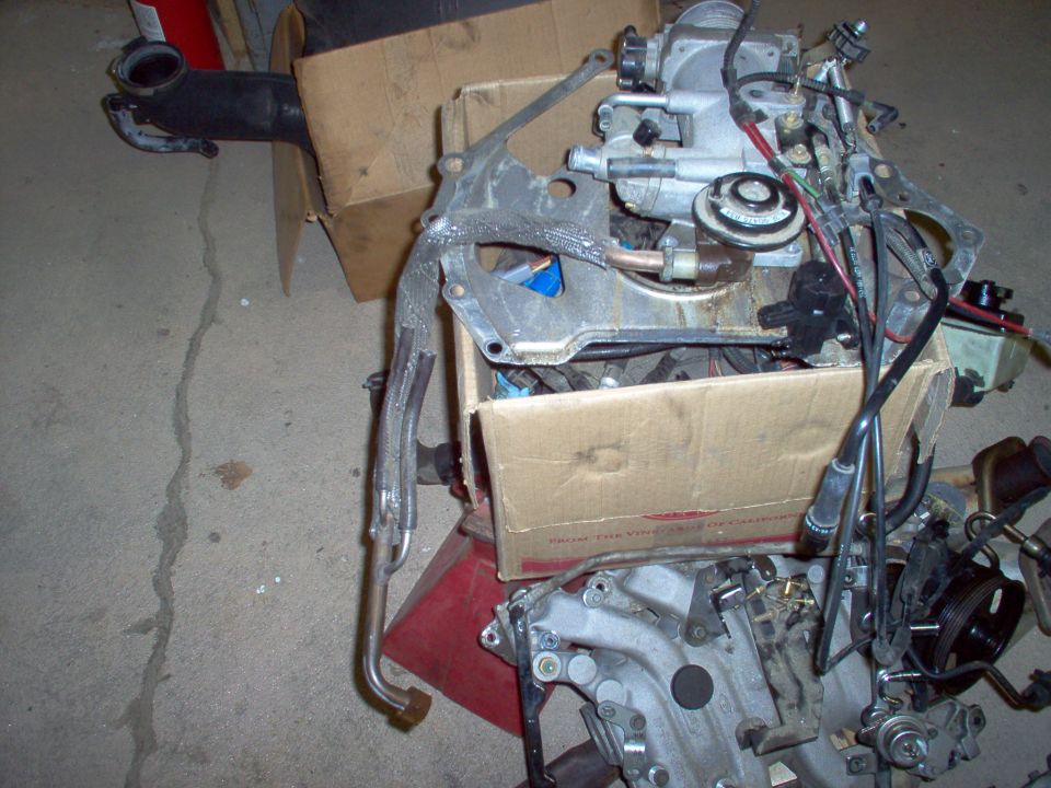 Throttle Body removed to swap fuel rails