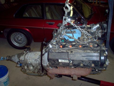 1994 Ford Crown Victoria - Engine assembled to transmission
