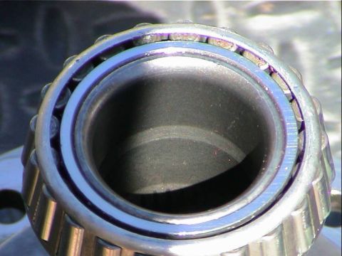 1979 Ford Bronco - Tapered roller bearing shown in detail, possibly for a rear axle upgrade.