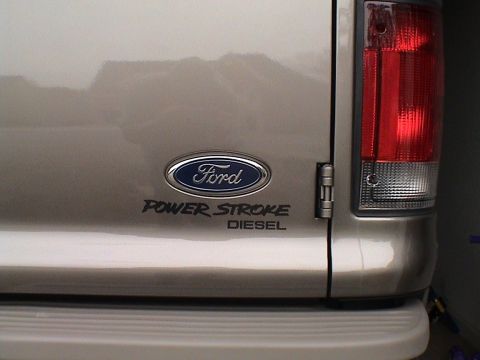 2004 Ford Excursion - Graphite "Power Stroke Diesel" sticker