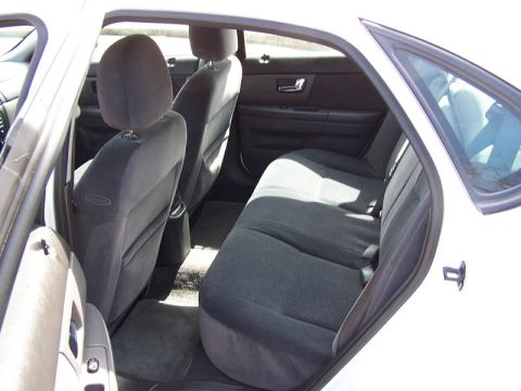 2001 Ford Taurus - View of the rear seats and interior door panel of a sedan.