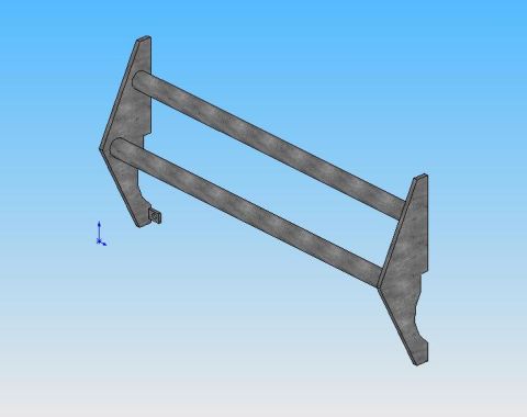 1991 Ford Explorer - This is a CAD drawing of a front bumper guard, not a 1991 Ford Explorer.
