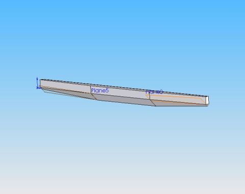 1991 Ford Explorer - A CAD drawing displays a long, thin component with labeled planes, likely a part from a vehicle.