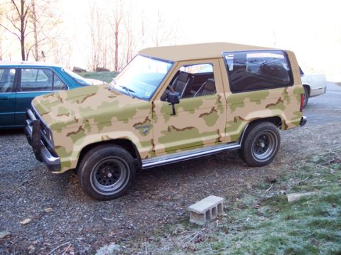 1986 Ford Bronco II - For Painting Purposes. A guide to help me lay the templates.