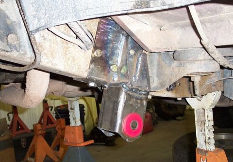 1986 Ford Ranger - Rear hanger for front springs mostly roughed in