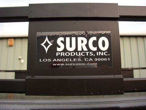 1993 Ford Bronco - A sticker on a black rack indicates it is from Surco Products, Inc. in Los Angeles, CA.
