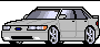 1999 Ford Taurus - This pixelated image shows a side profile of a silver sedan.