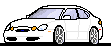 1999 Ford Taurus - This is a pixelated image of a white sedan viewed from the front three-quarter angle.
