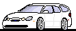 1999 Ford Taurus - This is a pixelated image of a white station wagon, possibly a Lexus RX, shown from the front three-quarter angle.