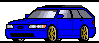 1999 Ford Taurus - A blue station wagon is shown from a three-quarter front view against a white background.