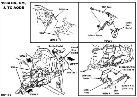 1994 Ford Crown Victoria - Shifter for AODE 1994