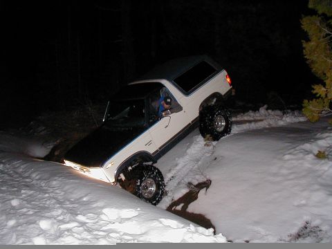 1986 Ford Bronco - he actually was able to back out of this one