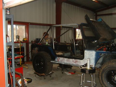 1964 Jeep CJ5 - cage fab 1