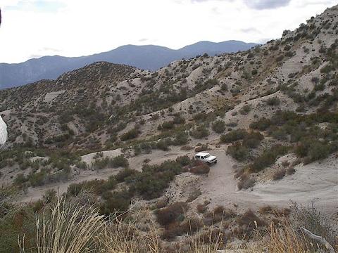 1988 Ford Bronco - Starting to head up a great little hill. 12-5-03