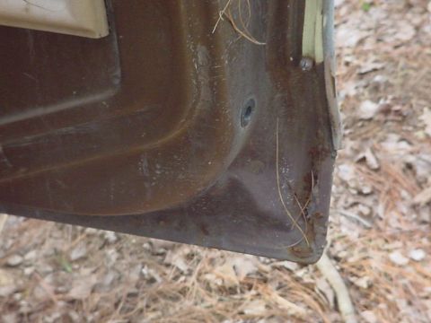 1979 Ford Bronco - This photo shows a rusted metal part, not a 1979 Ford Bronco.