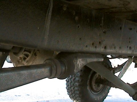 1977 Ford F-150 - temp radius arm mount
