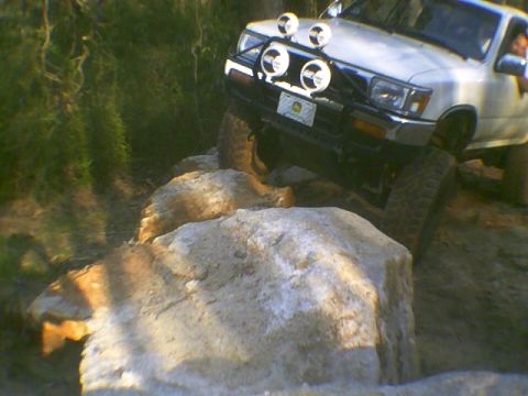 1991 Mazda Navajo - This SUV is navigating a rocky trail, with its front end angled towards the viewer.