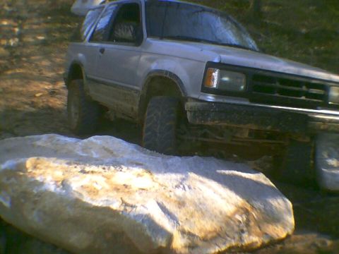 1991 Mazda Navajo - This 1991 Mazda Navajo is navigating a challenging rocky trail.
