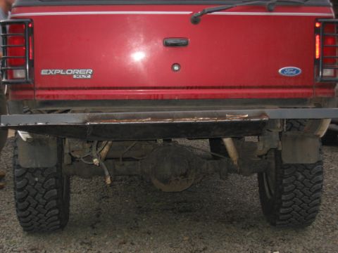 1991 Ford Explorer - Rear bumper fabrication is almost done, mounting brackets need to be fabbed up next and diamond plate will be placed on top