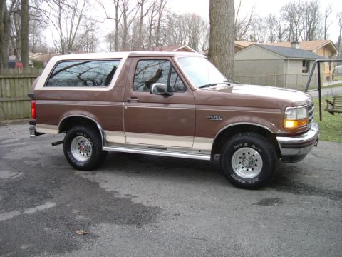 1993 Ford Bronco - This 1993 Ford Bronco is shown from the front three-quarter view.