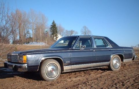 1984 Ford Crown Victoria LTD - Sitting in the muddy driveway...