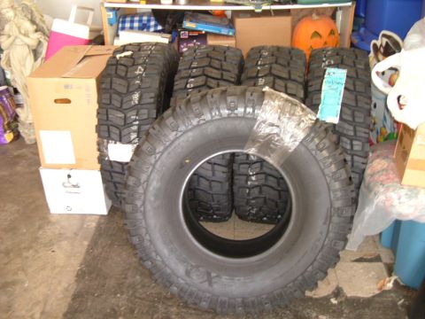 1993 Ford Bronco - All five 315 x 75R x 16 Pro Comp Xterrain tires sitting in my moms garage, out of the way, and just waiting for someone to mount them on so…