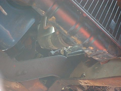 1976 Ford F-250 - This area will be where the hoses are routed.