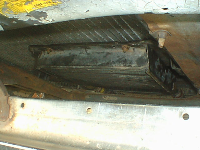 And here is the oil cooler installed. This is an excellent mod for any truck and I have also used this setup on Mustangs and Cougars with equal success.