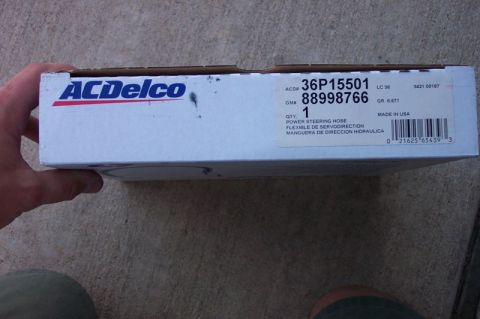 1992 Ford Bronco - The hose I had to buy to get the fitting I needed. One end is 5/8" inverse flare (for the pump), the other end is 11/16" inverse flare for…