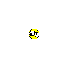 1968 Ford Mustang - A simple pixel art smiley face is depicted against a solid black backdrop.