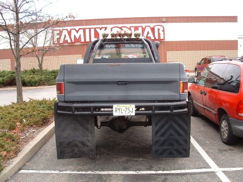 1978 Chevrolet C/K Pickup - Rear shot with mudflaps.. They are gone now.. only used for inspection I will pay the ticket everytime as they are UGLY