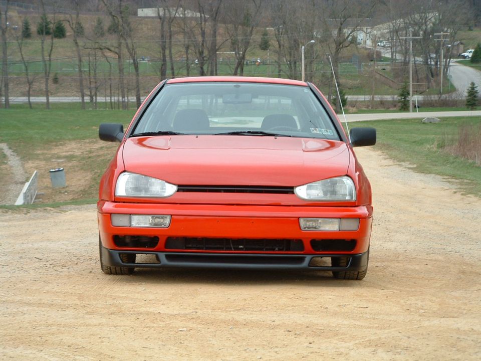 Red 1994 Volkswagen Jetta front view